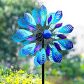 Large Metal Wind Spinner for Garden Decor 84" H x 24" W - Front View