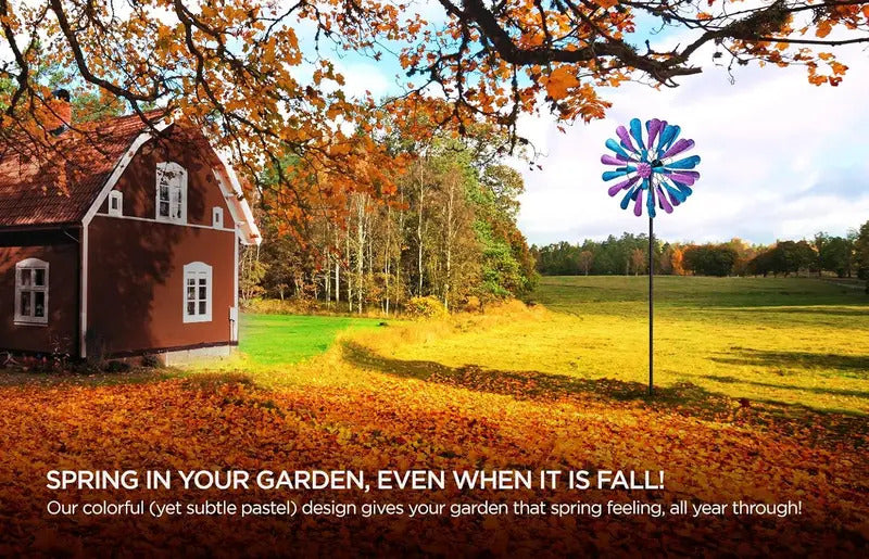 84in Large Wind Spinner for Yard - Color Detail